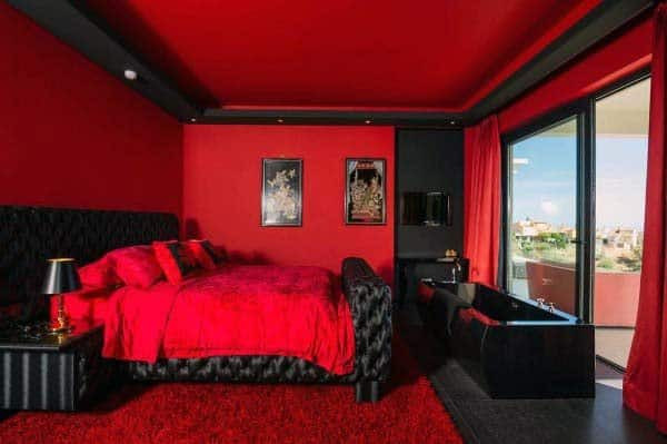 Red Walls Bedroom
 Top 30 Best Red Bedroom Ideas Bold Designs