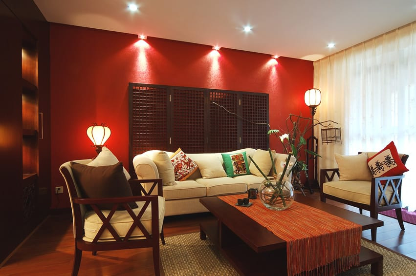 Red Walls In Living Room
 50 Elegant Living Rooms Beautiful Decorating Designs