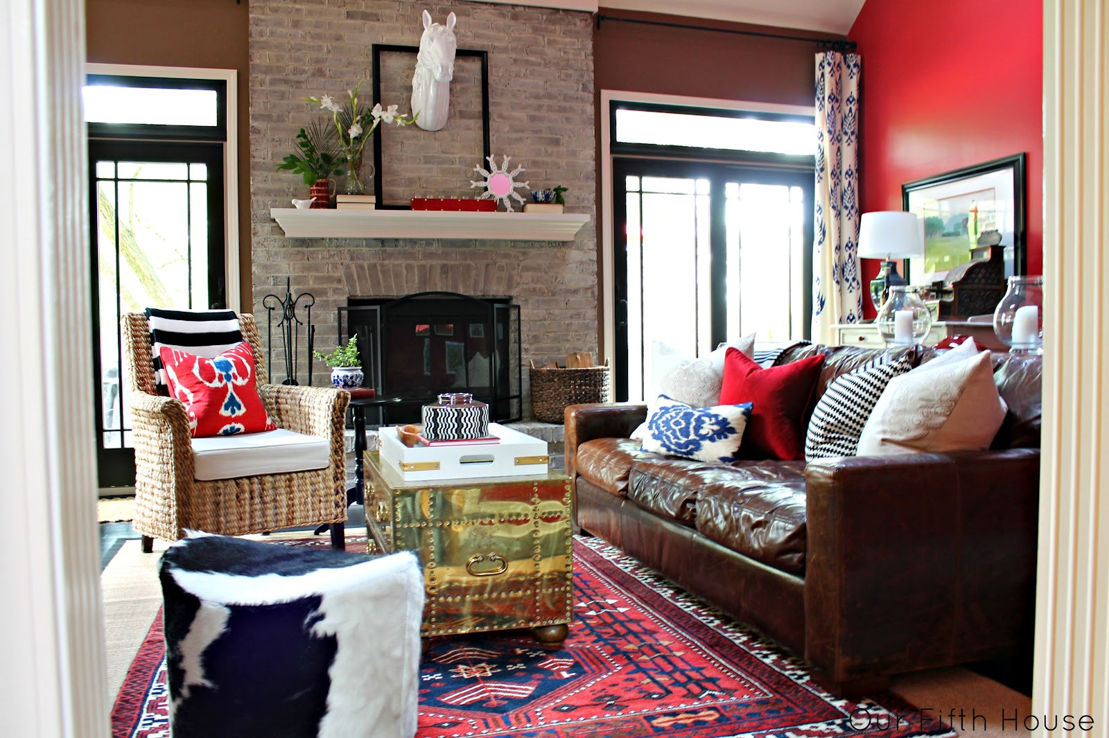 Red Walls In Living Room
 Putting Baby in the Corner Dealing with the Television