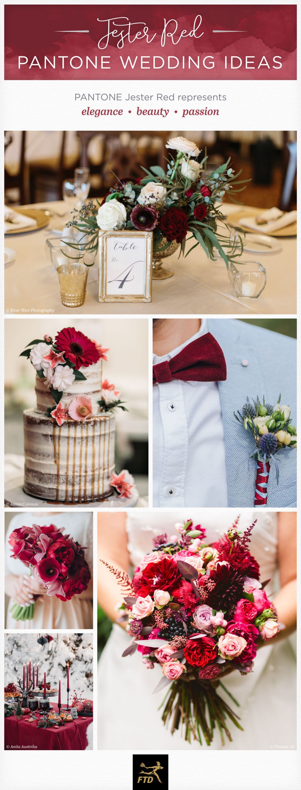 Red Wedding Theme Ideas
 Wedding Ideas Inspired by 2019 Pantone Spring and Summer