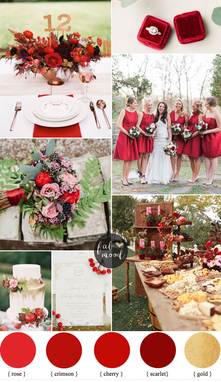 Red Wedding Theme Ideas
 Red wedding theme for classic brides