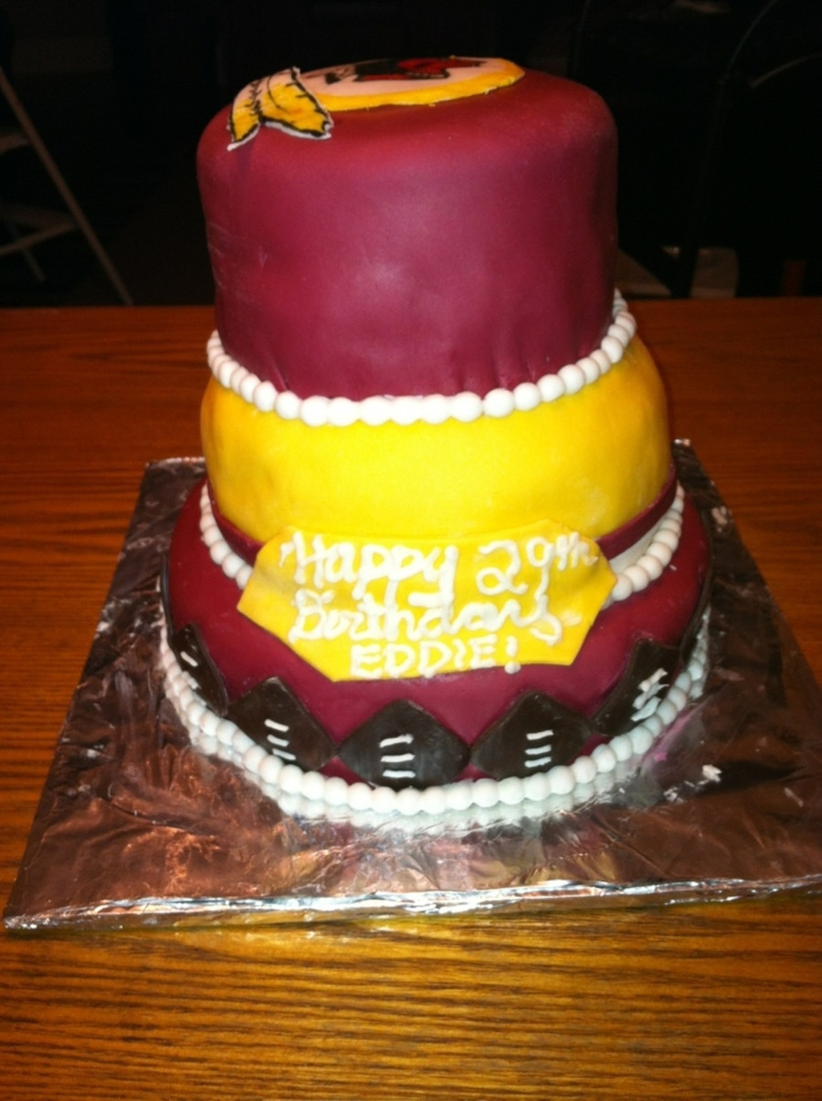 Redskins Birthday Cake
 Washington Redskins Birthday Cake CakeCentral