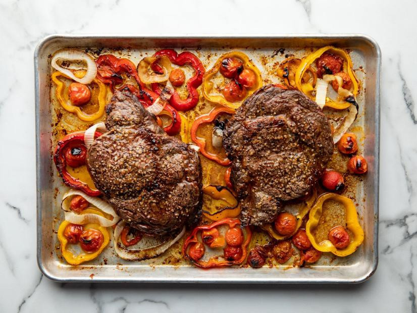 Ree Drummond Sheet Pan Dinners
 Steak Sheet Pan Supper Quick and Easy Take Five “The