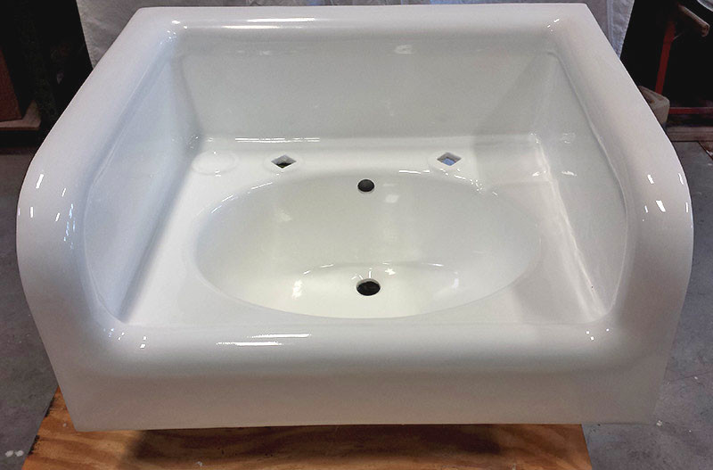 Refinishing Bathroom Sinks
 Bathroom Sink Refinishing Porcelain Sink Repair