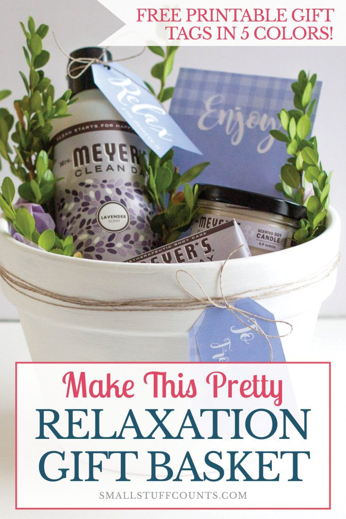 Relaxing Gift Basket Ideas
 A DIY Relaxation Gift Basket With Free Printable Gift