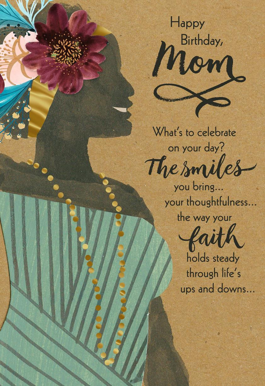 Religious Birthday Cards
 You re a Blessing Religious Birthday Card for Mom