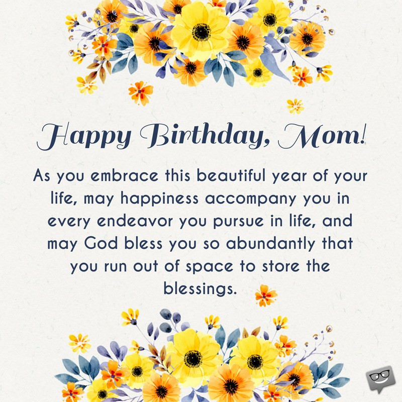 Religious Birthday Wishes For Mom
 Birthday Prayers for Mothers