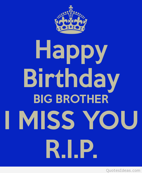 Rip Birthday Wishes
 Happy birthday brother messages quotes and images