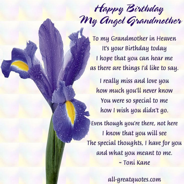 Rip Birthday Wishes
 Happy Birthday My Angel Grandmother In Loving Memory