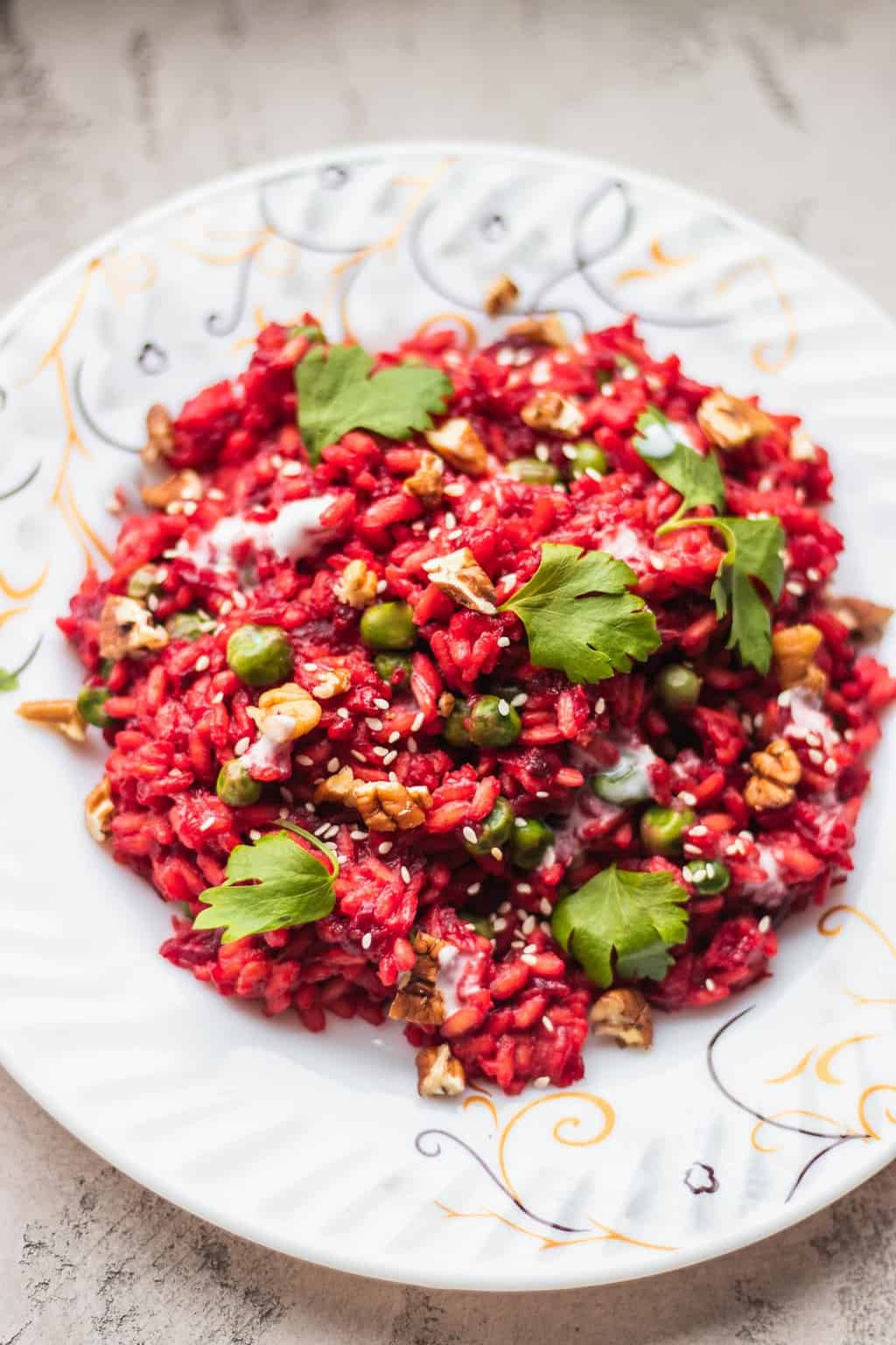 Risotto Gluten Free
 Vegan Beetroot Risotto Gluten free