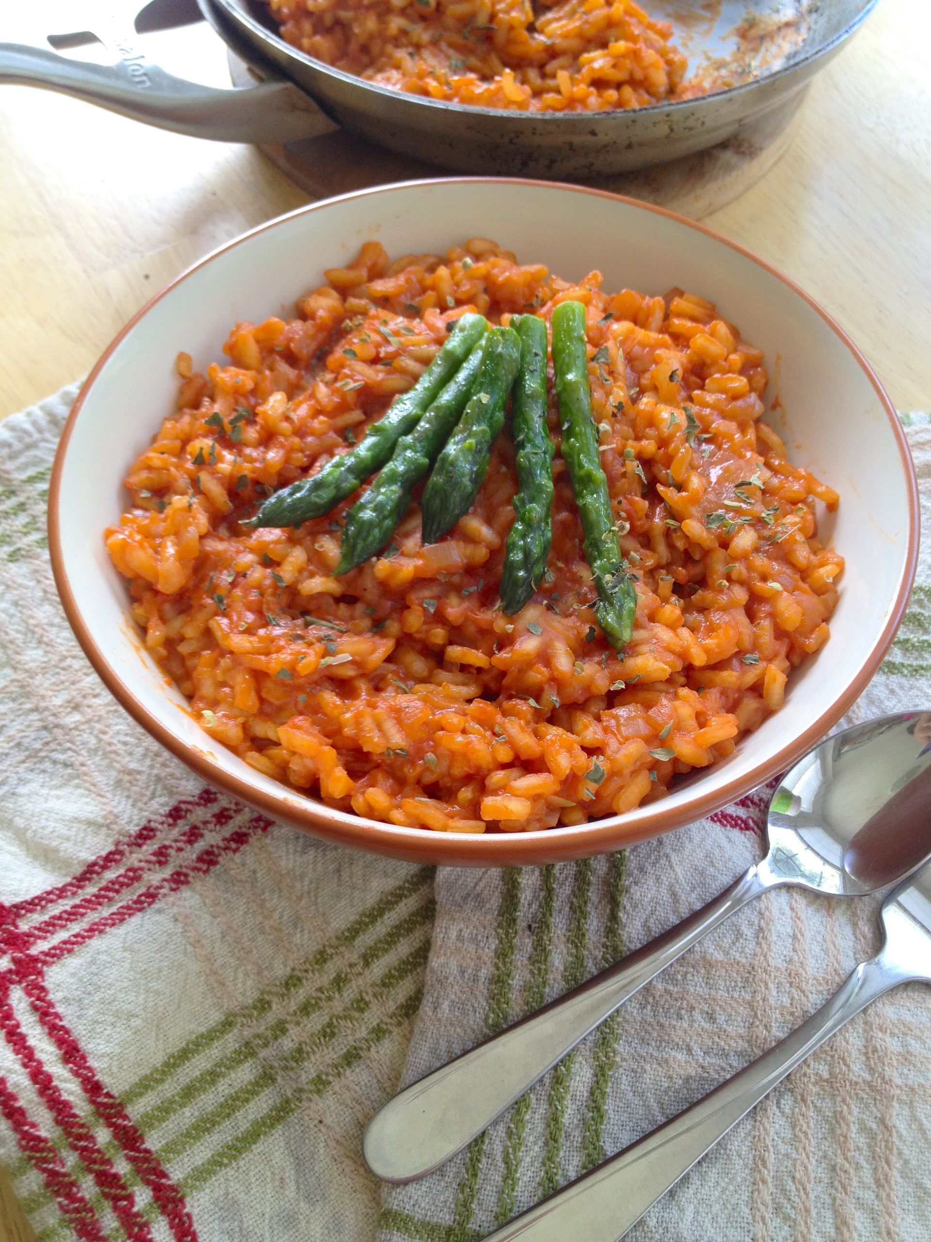 Risotto Gluten Free
 Tomato & Asparagus Risotto