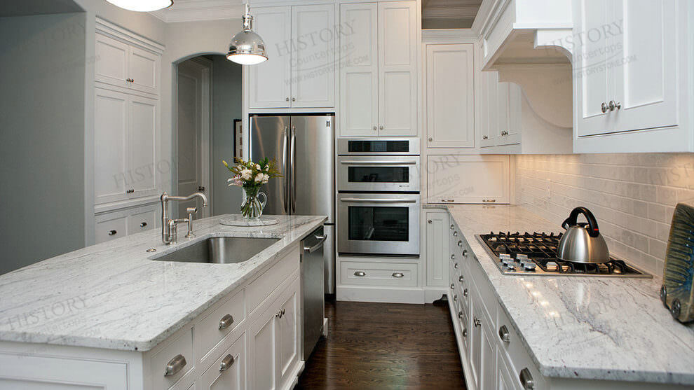 River White Granite Kitchen
 River White Granite