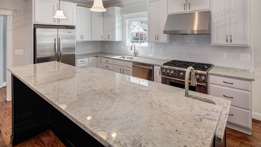 River White Granite Kitchen
 New River White Granite Countertops Kitchen Granite