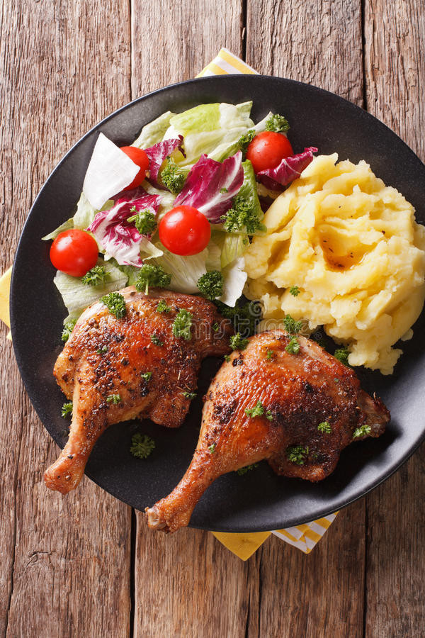 Roast Duck Side Dishes
 Roasted Duck Leg With Mashed Potatoes Side Dishes And