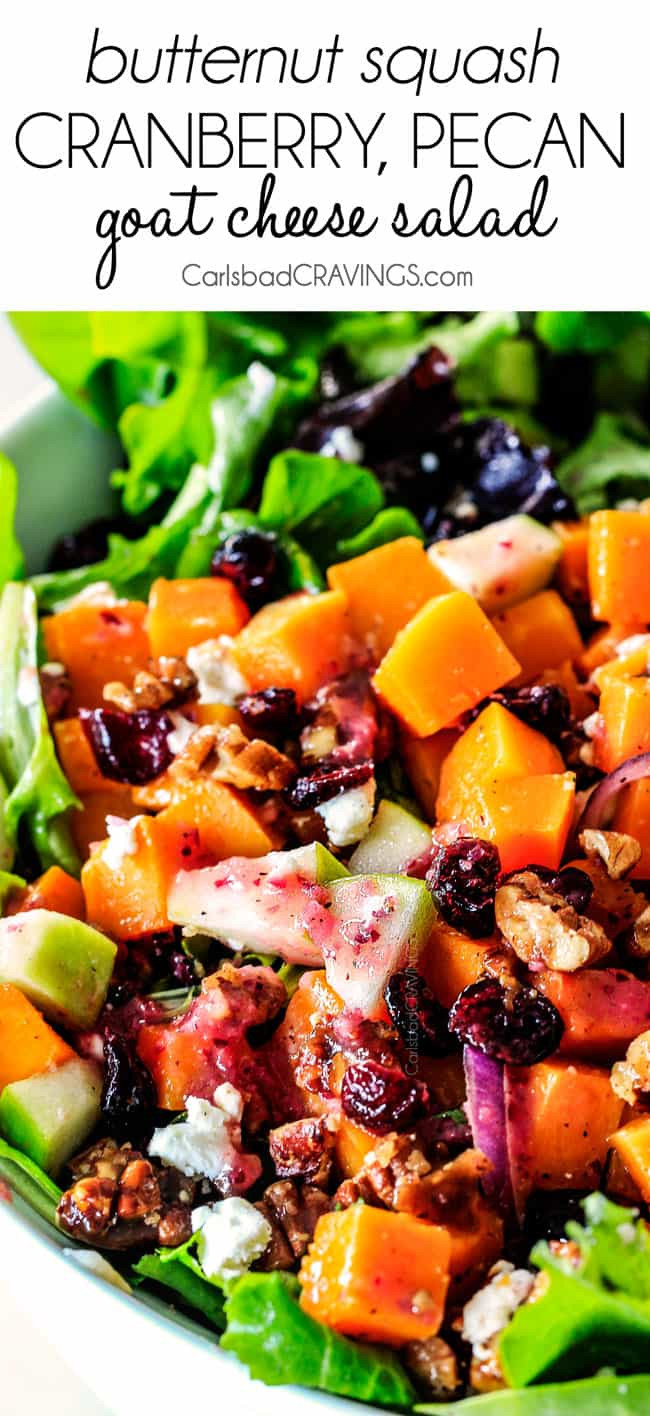 Roasted Butternut Squash Salad
 Roasted Butternut Squash Salad with Cranberries Pecans