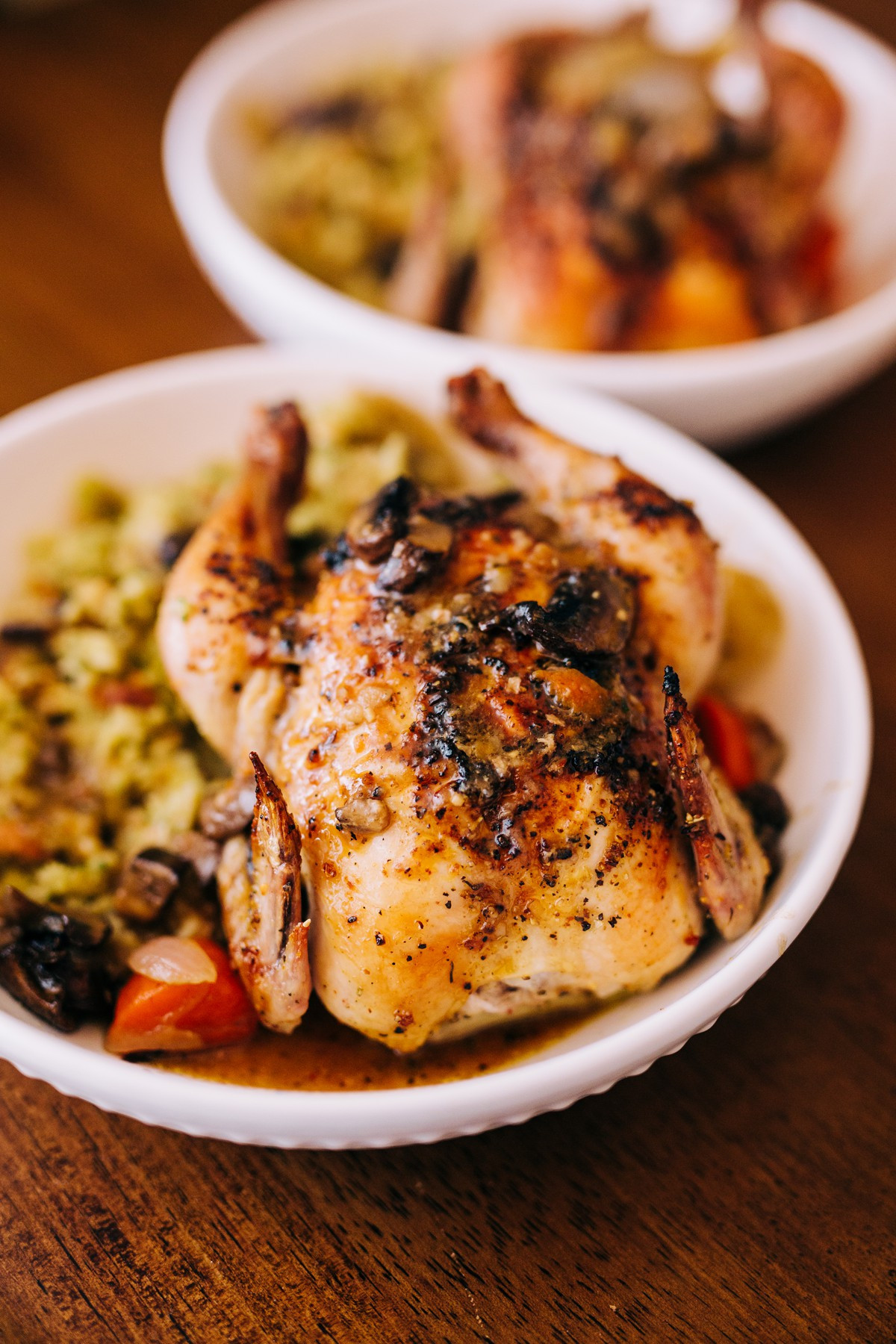 Roasted Cornish Game Hens Recipes
 Roasted Cornish Hens with Mushroom Carrot and Celery Gravy