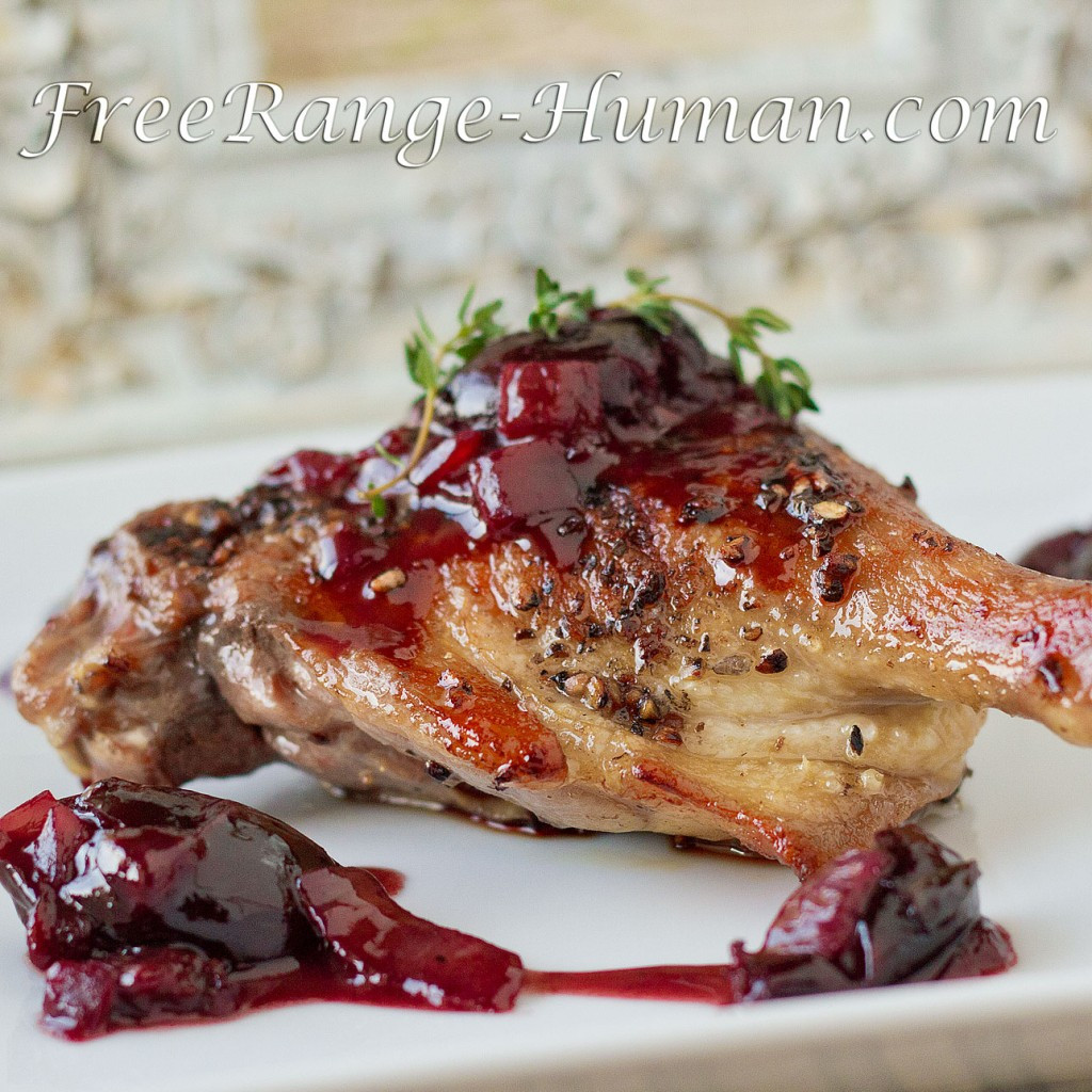 Roasted Duck Leg Recipes
 Pan Roasted Duck Legs in Black Cherry Sauce