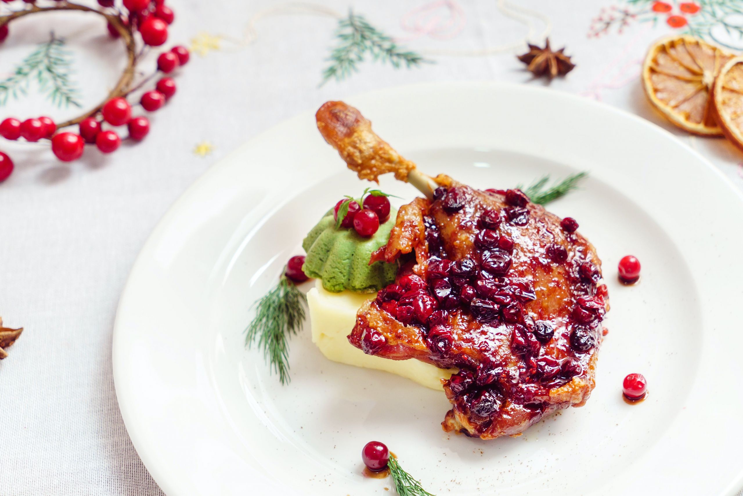 Roasted Duck Leg Recipes
 Roasted Duck Legs with Orange and Cranberry Sauce