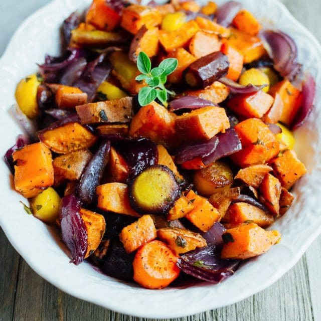 Roasted Root Vegetables
 Easy Roasted Root Ve ables Eating Bird Food