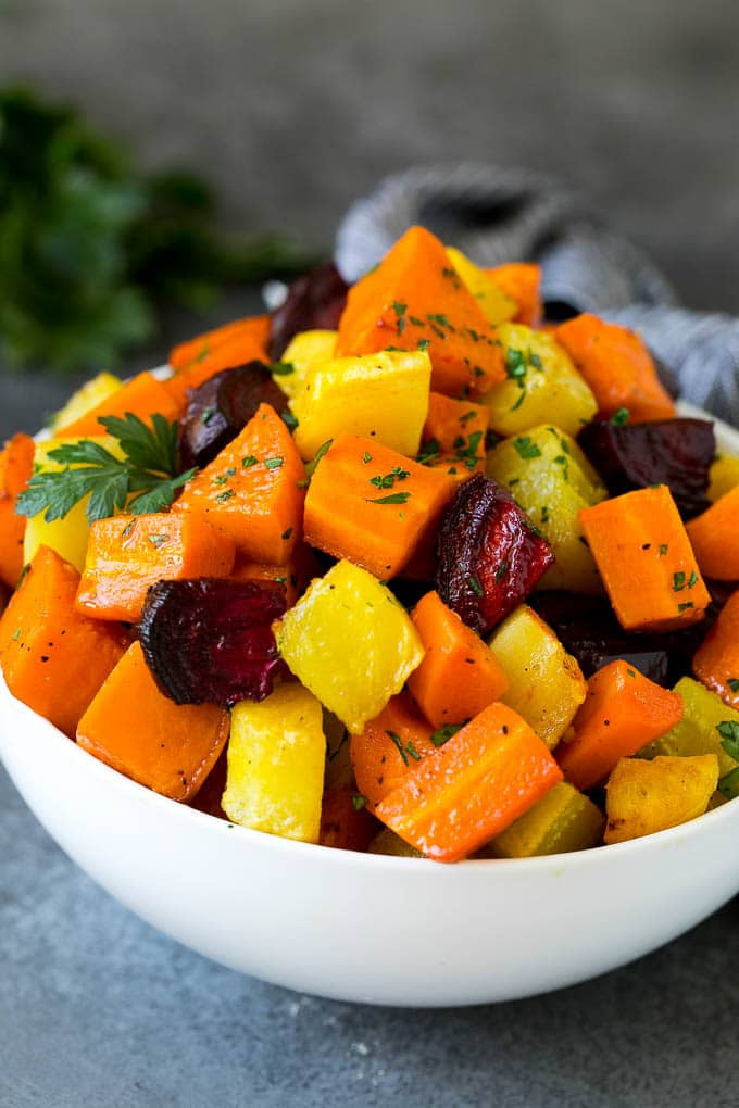 Roasted Root Vegetables
 Roasted Root Ve ables Dinner at the Zoo