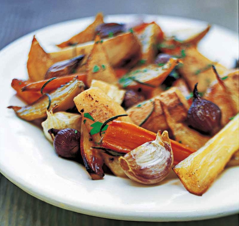 Roasted Root Vegetables
 Savory Oven Roasted Root Ve ables Recipe