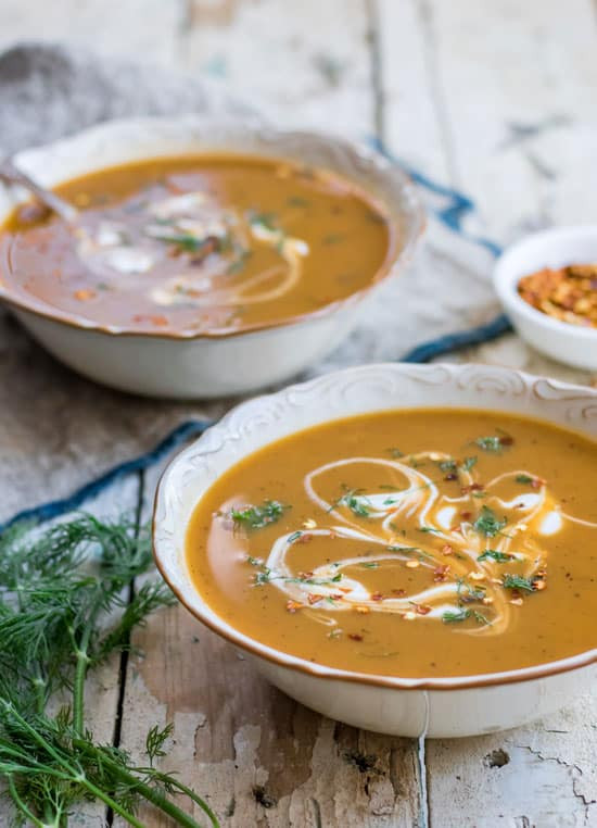 Roasted Sweet Potato Soup
 Roasted carrot sweet potato and ginger soup Choosing Chia