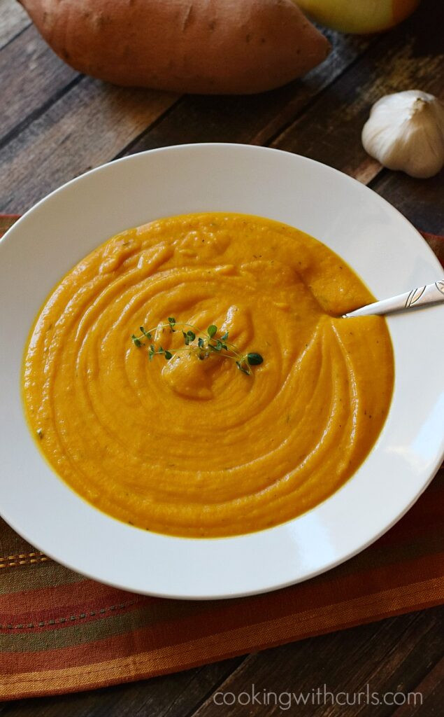 Roasted Sweet Potato Soup
 Roasted Sweet Potato Soup Cooking With Curls