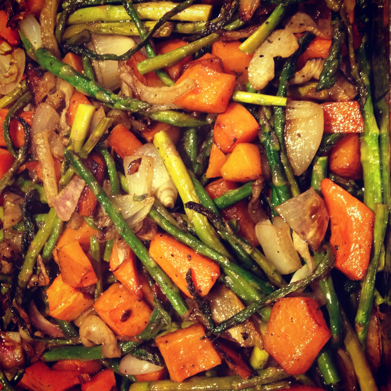 Roasted Vegetables In The Oven
 Happy New Year My New Years’ Resolutions & Roasted