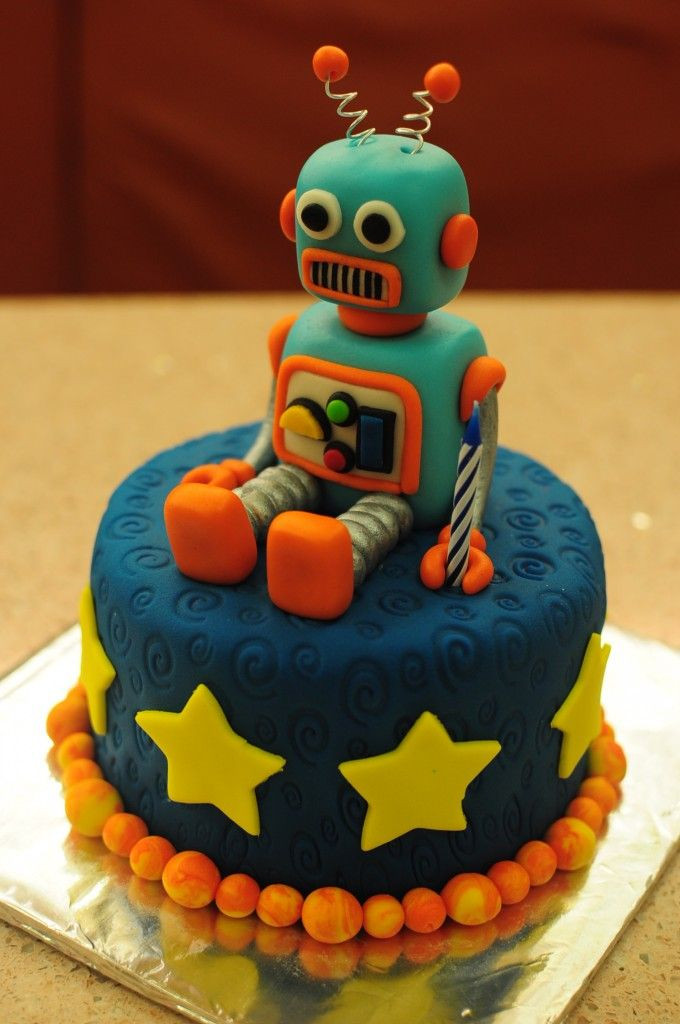 Robot Birthday Cake
 17 Best images about Robot on Pinterest