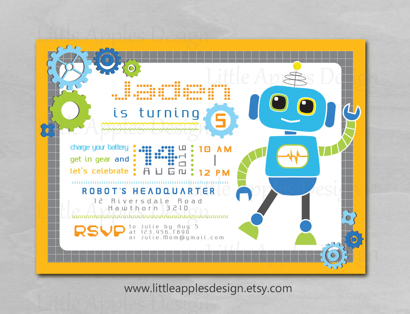 Robot Birthday Invitations
 Robot Birthday Invitations – Bagvania FREE Printable