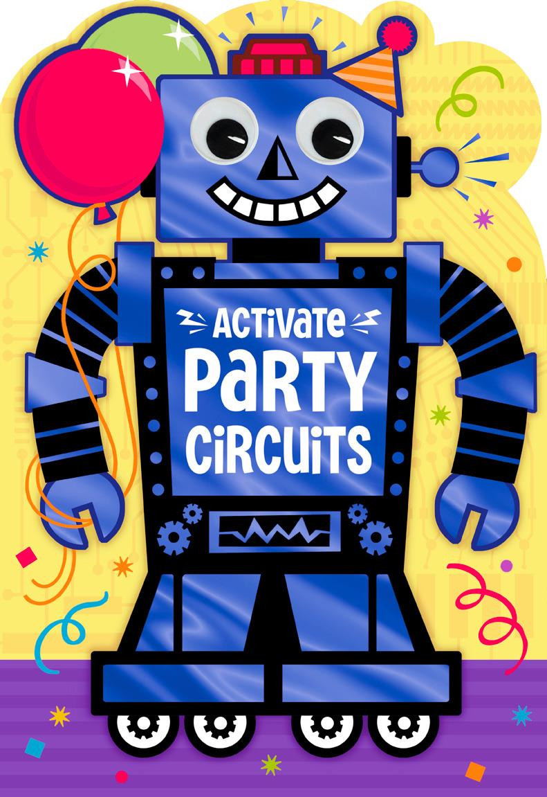 Robot Birthday Party
 Robot Party Jumbo Birthday Card 16 25" Greeting Cards