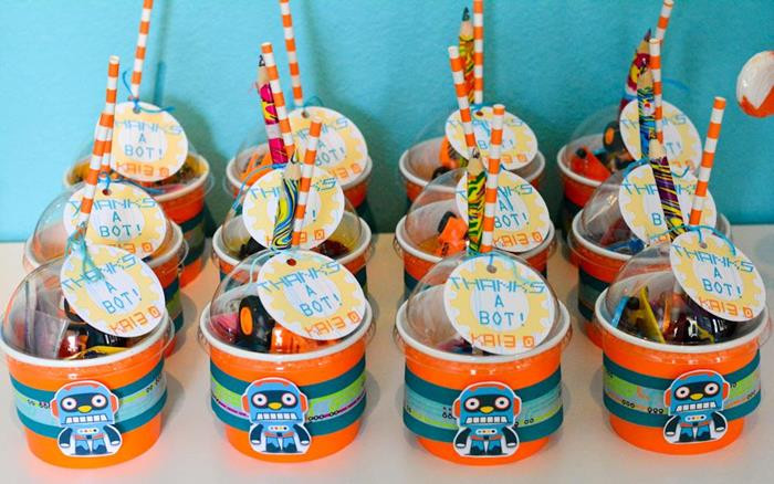 Robot Birthday Party Supplies
 Kara s Party Ideas Robot Birthday Party Planning Ideas