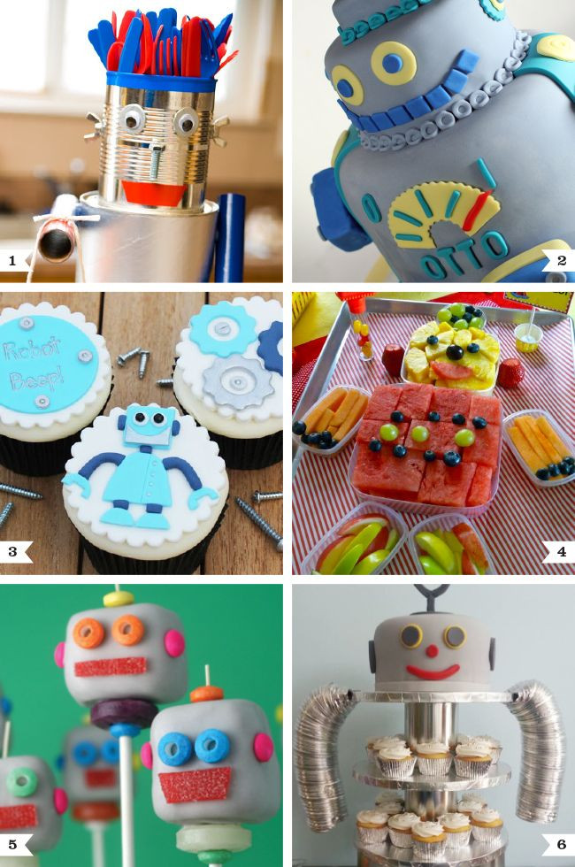 Robot Birthday Party Supplies
 Robot party food ideas