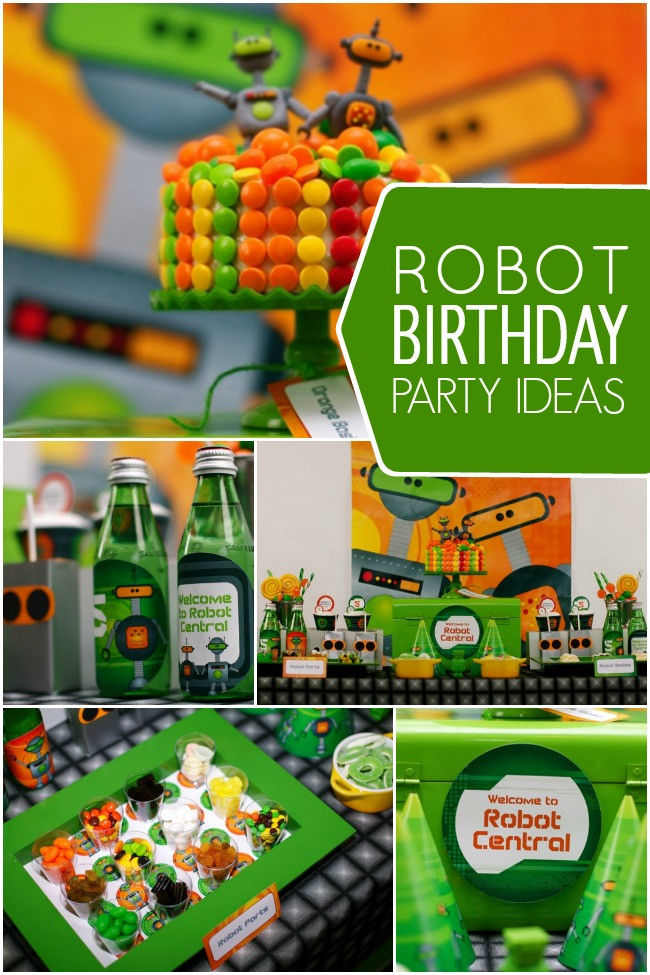 Robot Birthday Party Supplies
 Robot Birthday Party Ideas Not Quite Susie Homemaker