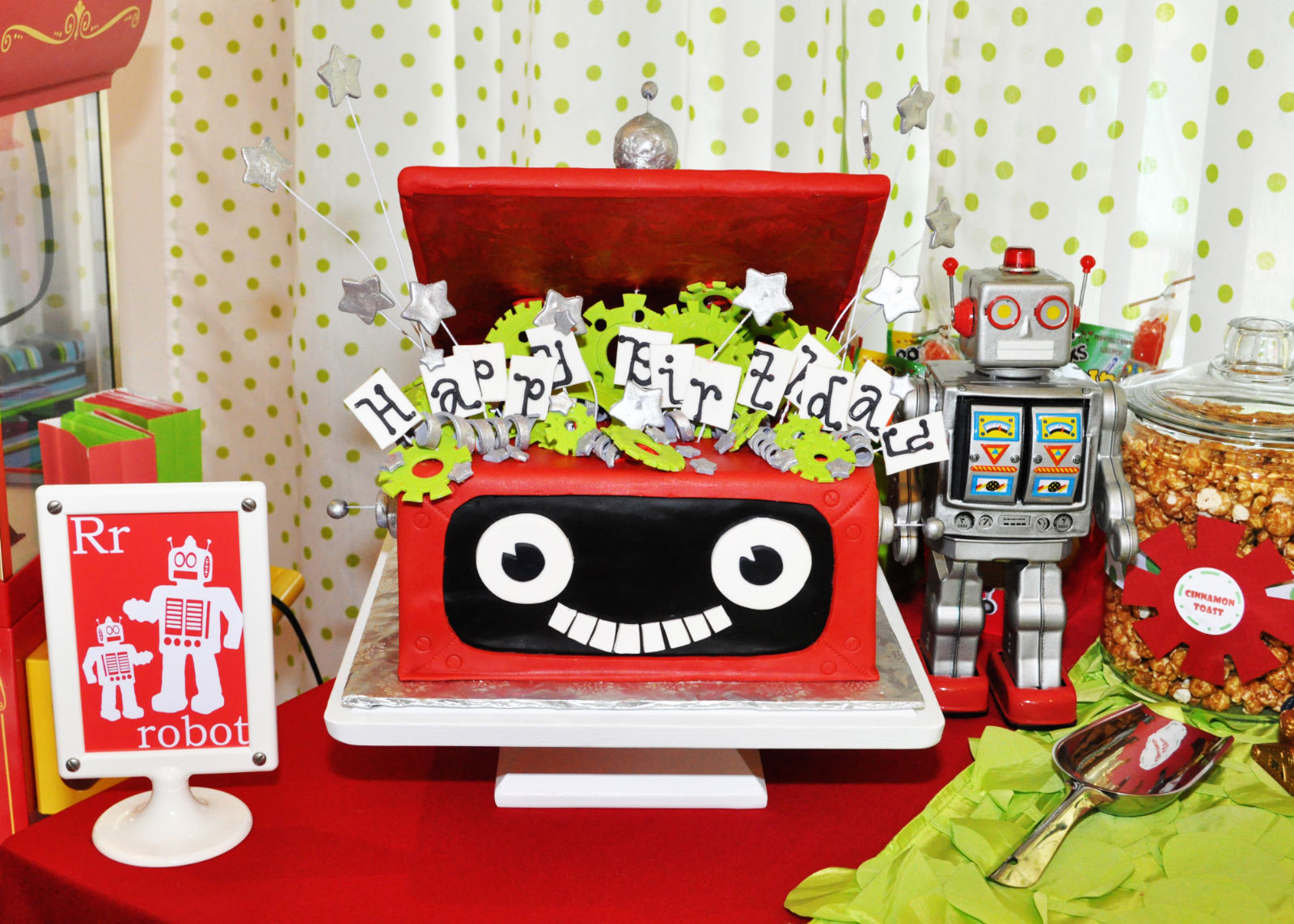 Robot Birthday Party
 Robot & Rockets Birthday Party Design Dazzle