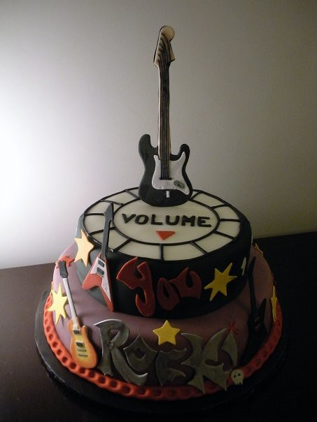 Rock Star Birthday Cake
 Rock star birthday cake Ana