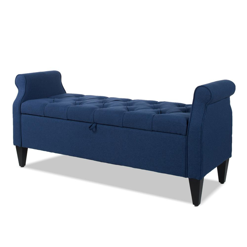 Roll Arm Storage Bench
 Jennifer Taylor Jacqueline Tufted Roll Arm Storage Bench