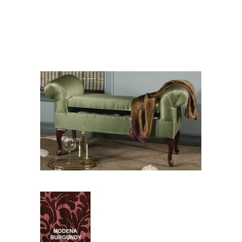 Roll Arm Storage Bench
 Amazon Rolled Arm Storage Bench Modena W oskirt Burgundy