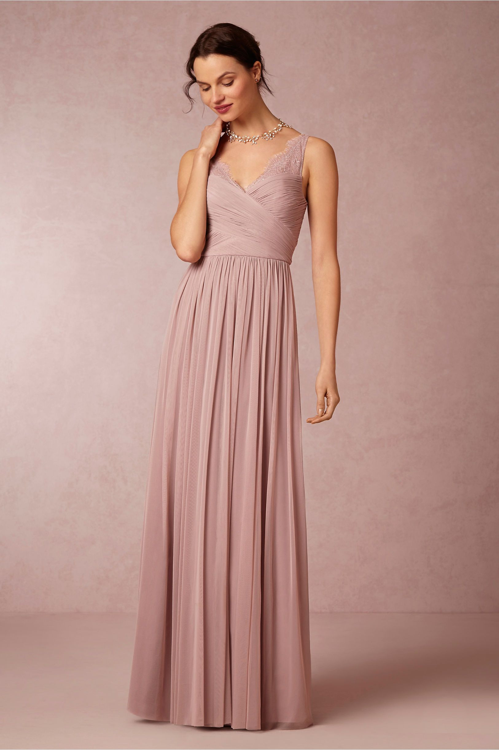 Rose Colored Wedding Dresses
 Fleur Dress in Bridal Party & Guests Bridesmaids at BHLDN