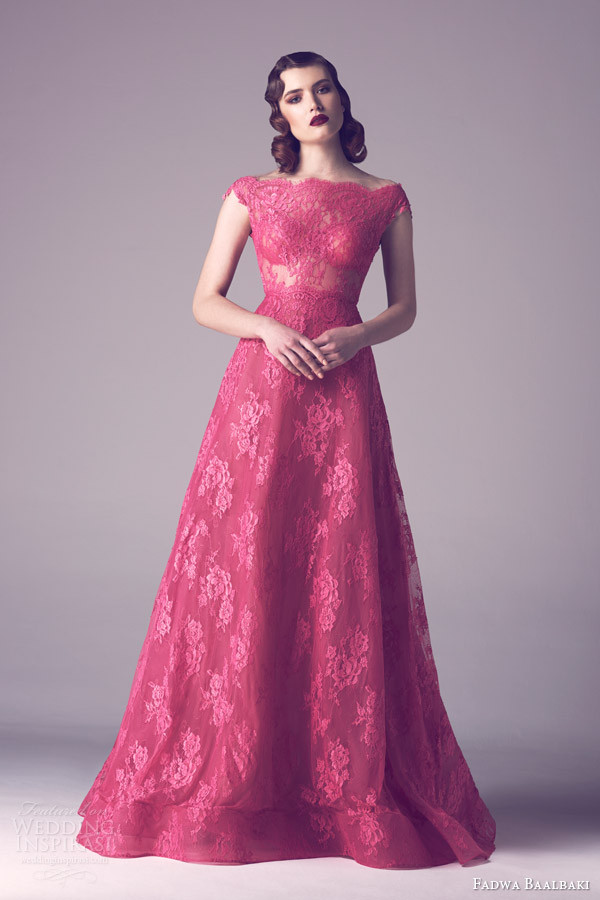 Rose Colored Wedding Dresses
 Fadwa Baalbaki Spring 2015 Couture Collection