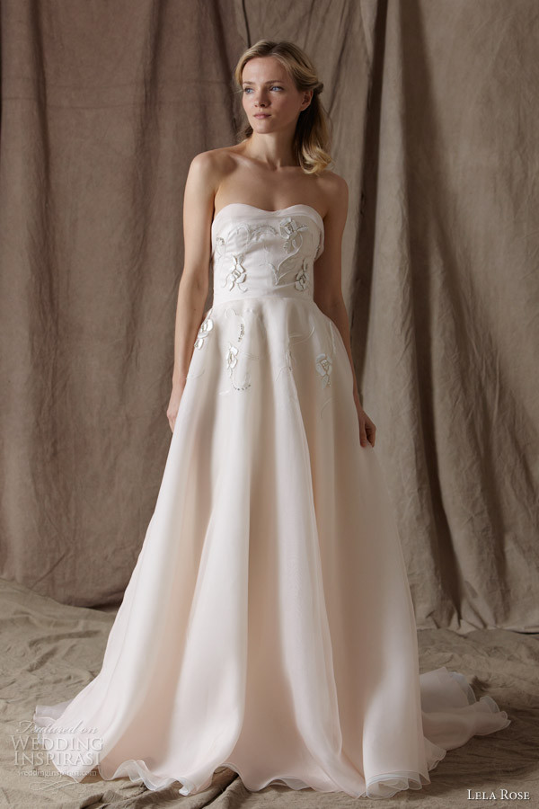 Rose Colored Wedding Dresses
 Lela Rose Spring 2014 Wedding Dresses