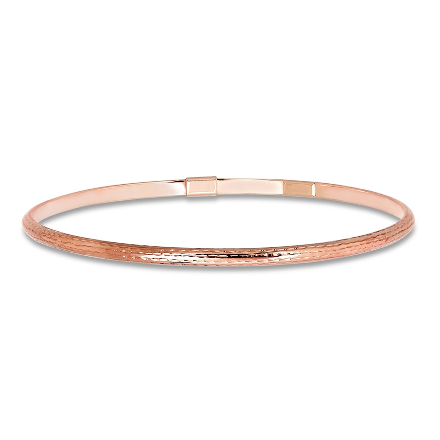 Rose Gold Bracelet
 Bangle Bracelet 10K Rose Gold Kay