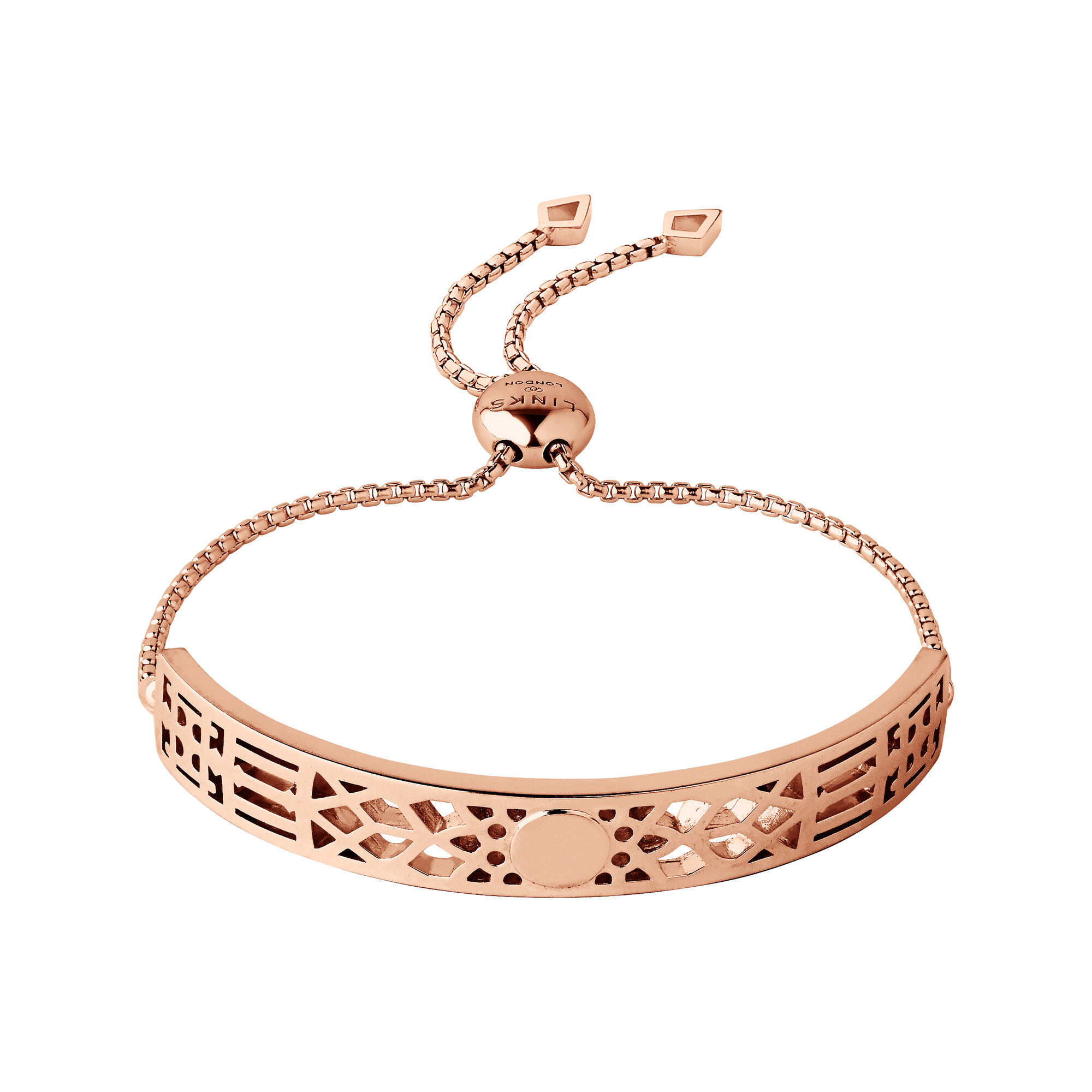 Rose Gold Bracelet
 Timeless 18kt Rose Gold Vermeil Toggle Bracelet