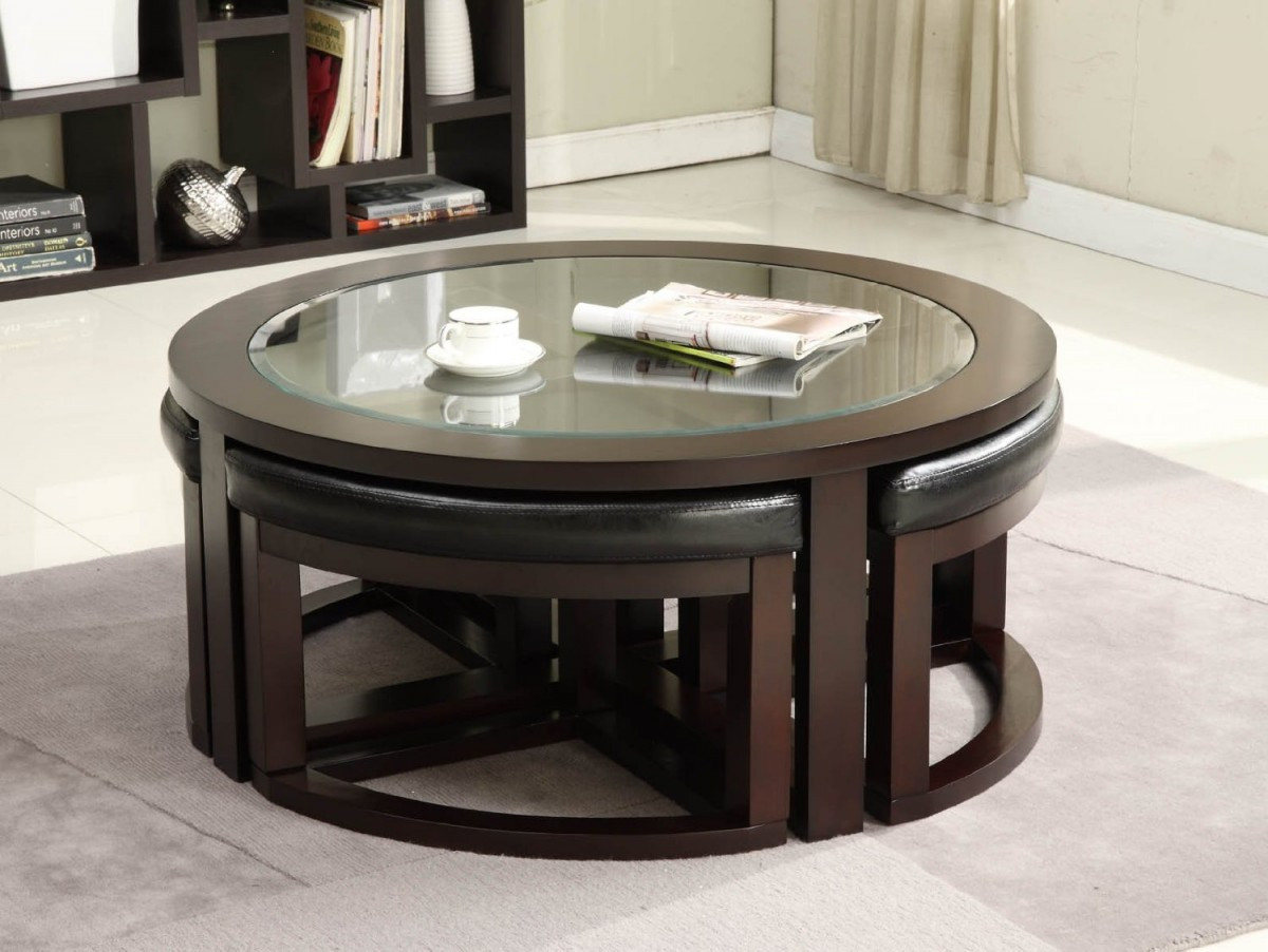 Round Living Room Table
 Various Ideas of the Round Glass Coffee Table for Your