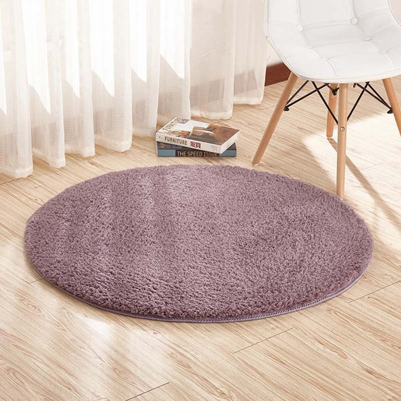 Round Rug Kids Room
 Fluffy Round Rug Carpets for Living Room Decor Faux Fur