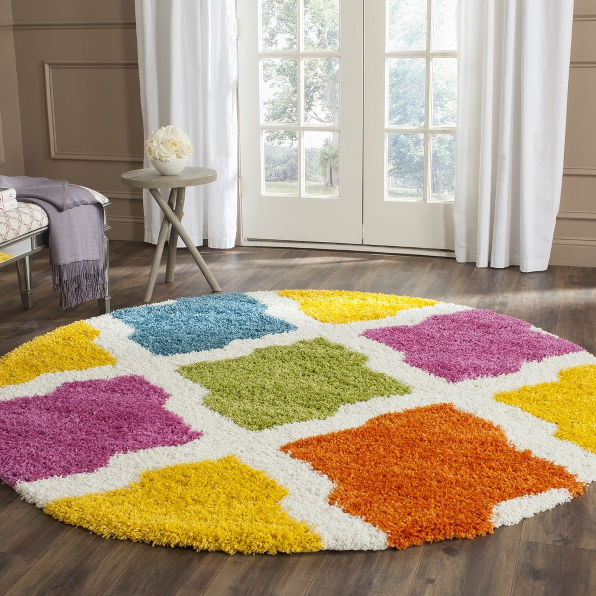 Round Rug Kids Room
 Rug SGK562A Safavieh Kids Shag Area Rugs by Safavieh