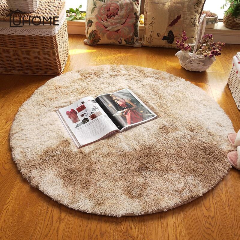 Round Rug Kids Room
 Soft Shaggy Round Carpet for Living Room Warm Plush