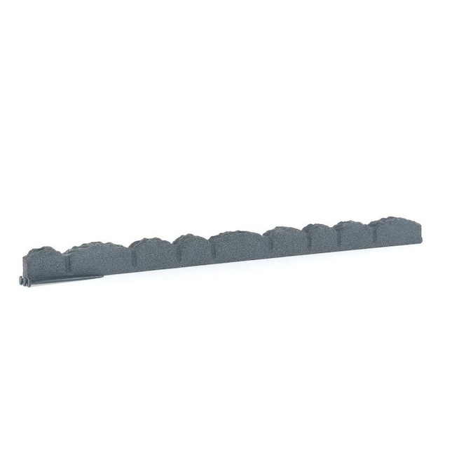 Rubberific Landscape Edging
 Rubberific 4 ft Gray Rubber Landscape Edging Section in