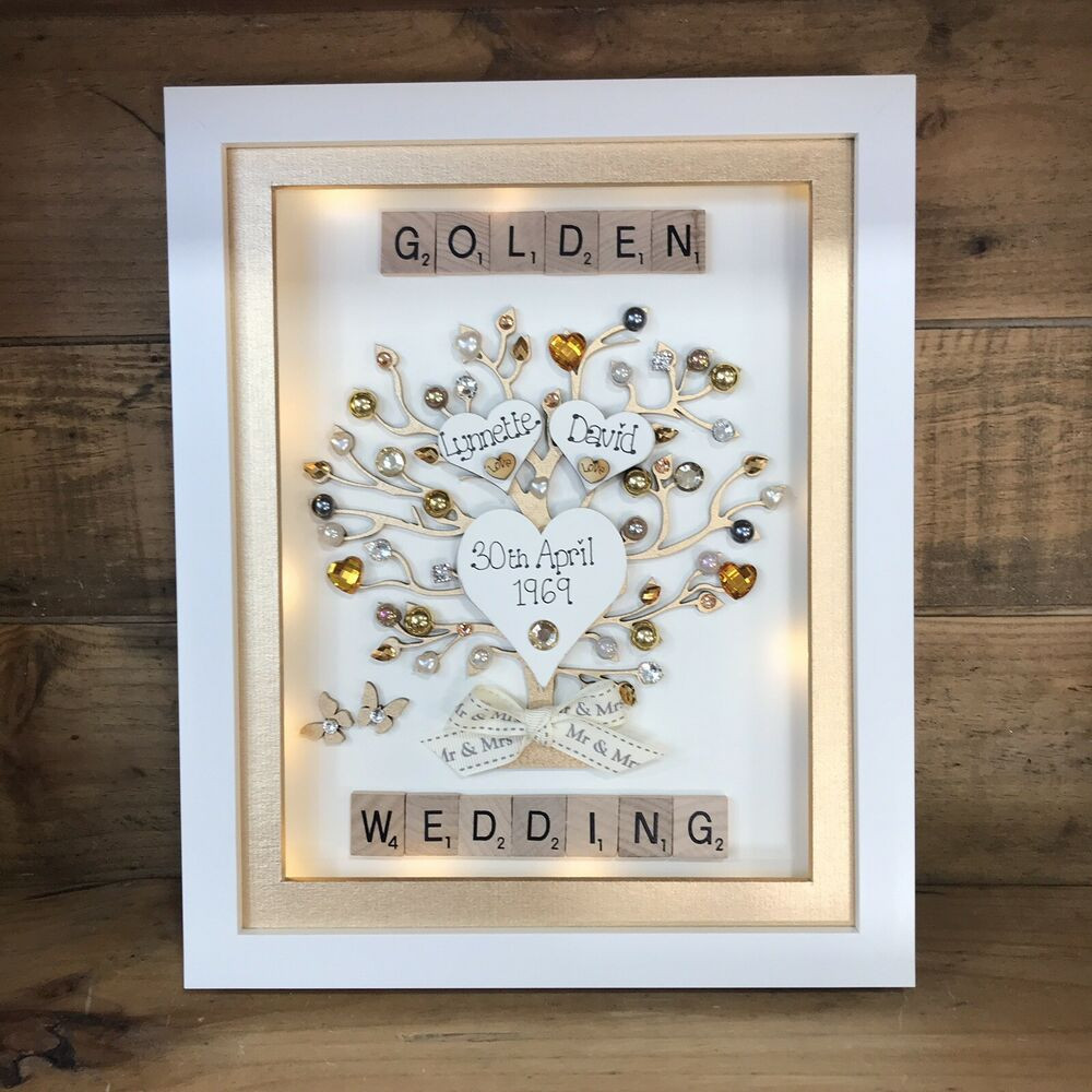 Ruby Wedding Anniversary Gifts
 BOXED FRAME SCRABBLE LETTERS RUBY GOLDEN SILVER WEDDING