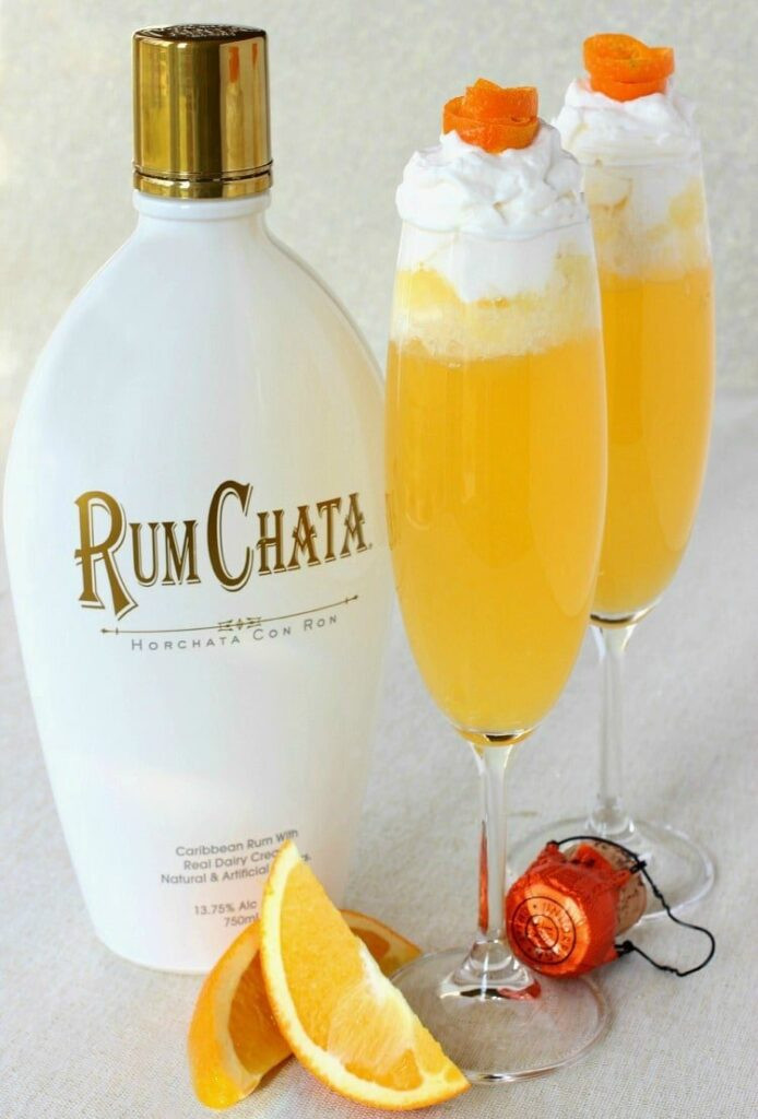 Rum Chata Drinks
 RumChata Creamsicle Champagne Mantitlement